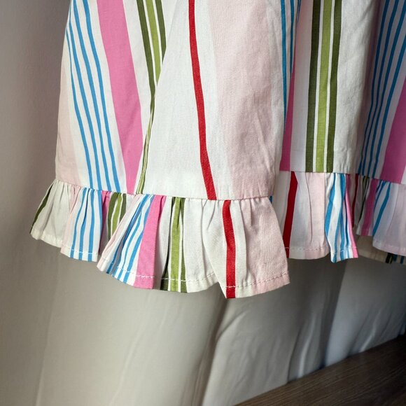 NWOT Hill House The Genevieve Nap Dress Size Medium Rainbow Stripe Cotton Medium - Picture 11 of 15